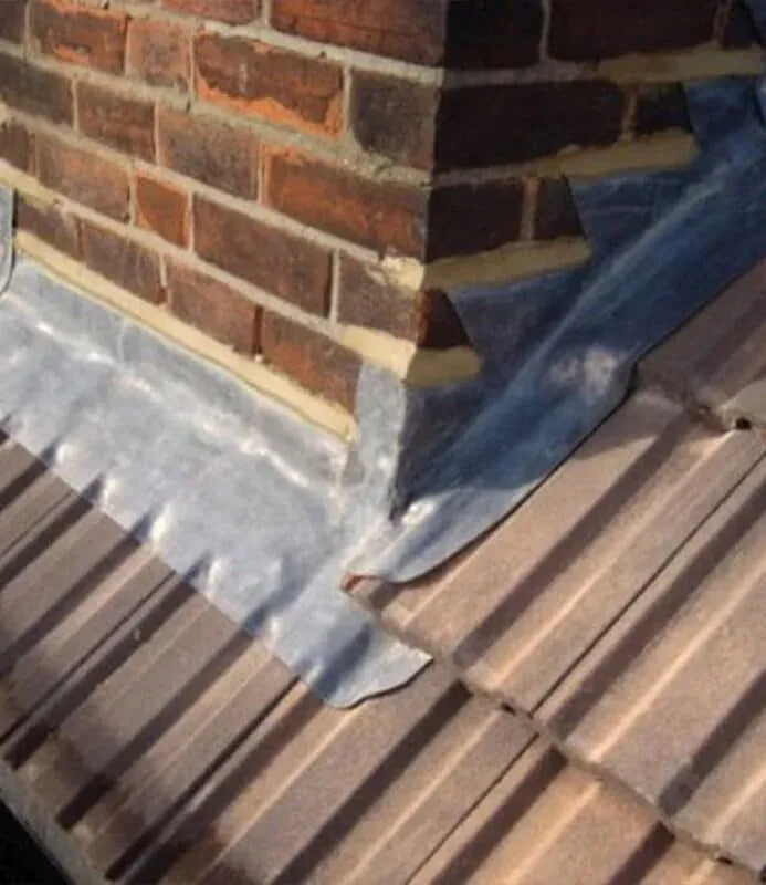 Chimney leadwork and flashing repair in Bath